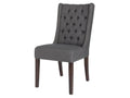Lauren Tufted Dining Chair - Graphite | Calgary Furniture Store