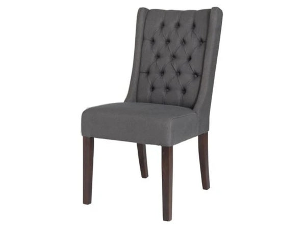 Lauren Graphite Tufted Dining Chair - Showhome Furniture