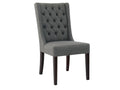 Lauren Tufted Dining Chair - Graphite | Calgary Furniture Store