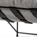 Leonidas Accent Chair - Grey Fabric Wrap Black Metal Frame | Calgary Furniture Store
