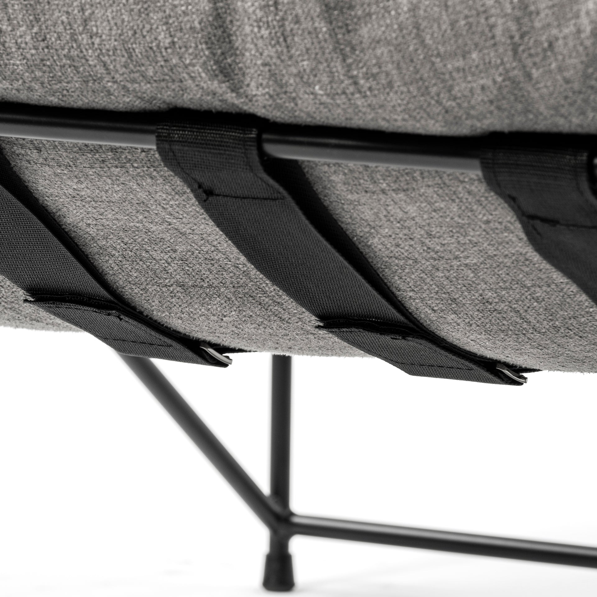 Leonidas Accent Chair - Grey Fabric Wrap Black Metal Frame | Calgary Furniture Store
