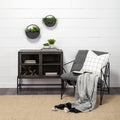 Leonidas Accent Chair - Grey Fabric Wrap Black Metal Frame | Calgary Furniture Store
