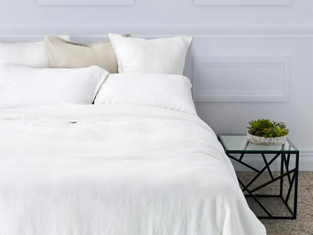 Linen White King Duvet Cover | Calgary Furniture Store