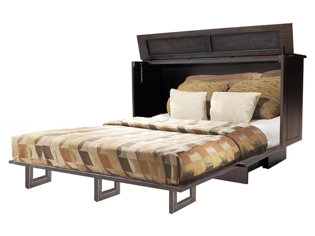 Manhattan Brushed Espresso Murphy Bed | Calgary Furniture Store