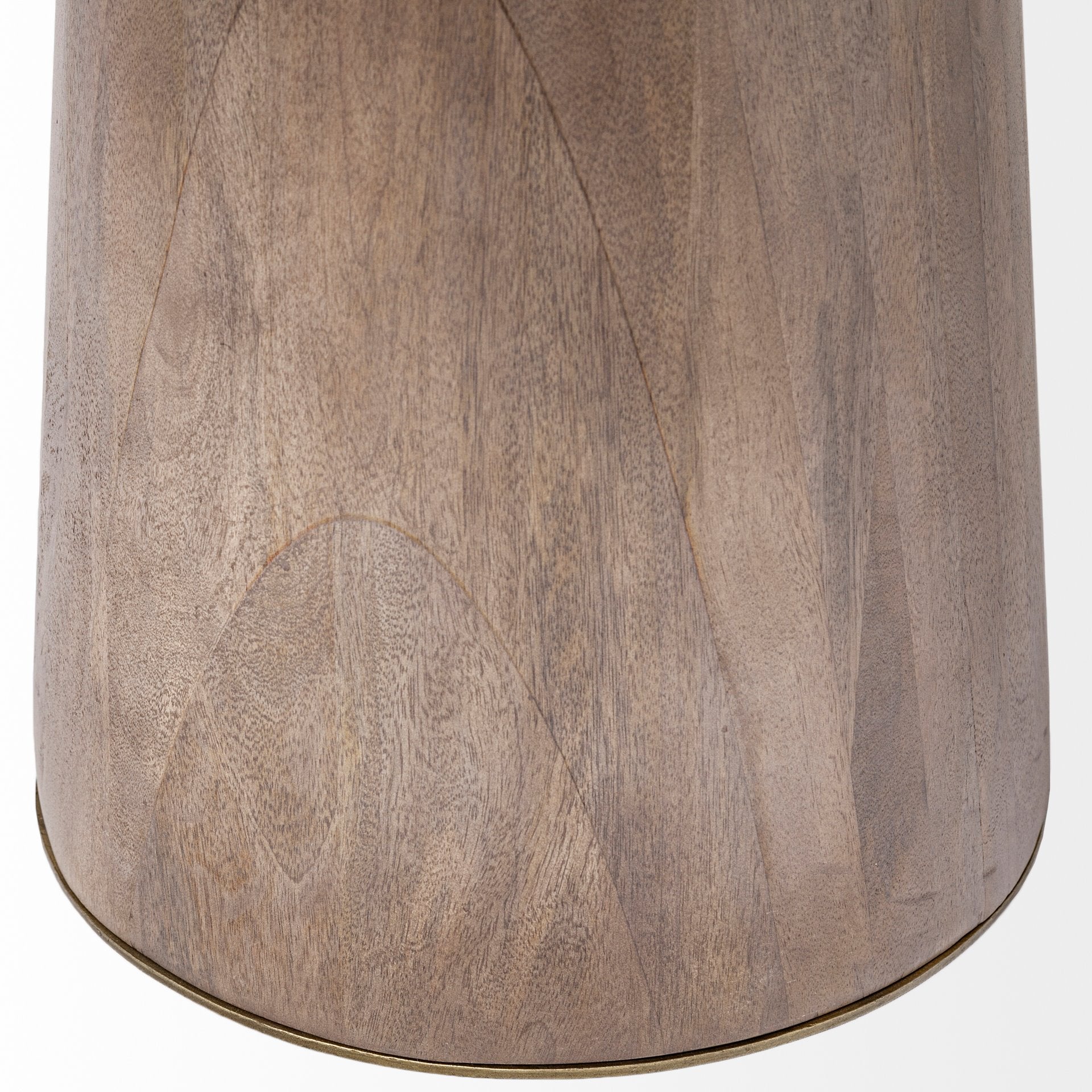 Maxwell II 54" Round Brown Solid Wood Top Dining Table | Calgary Furniture Store