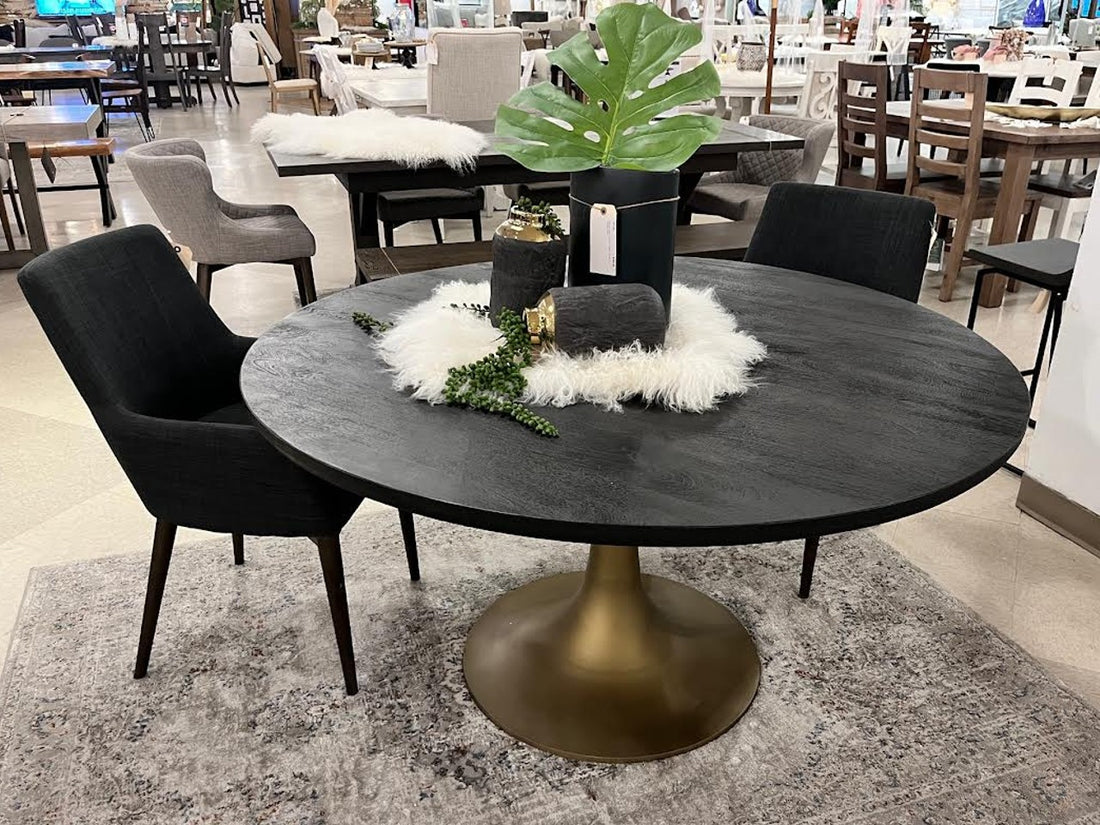 McLeod II Dining Table in Calgary in a white background