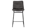 Meritt Black Faux Leather Seat Frame Stool | Calgary's Furniture Store | Calgary Counter Stool