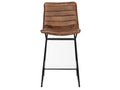 Meritt Brown Leather Seat Frame Stool | Calgary's Furniture Store | Calgary Counter Stool