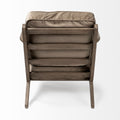 Olympus II Accent Chair - Brown Velvet Covered Wooden Frame | Calgary Furniture Store