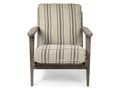 Olympus III Wooden Frame Accent Chair - Striped Brown | Calgary's Furniture Store | Calgary Accent Chair