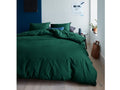 Organic Dark Green Cotton Double Queen Duvet Cover | Calgary Furniture Store