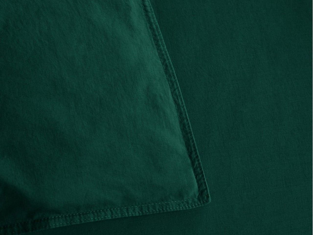 Organic Dark Green Cotton Double Queen Duvet Cover | Calgary Furniture Store