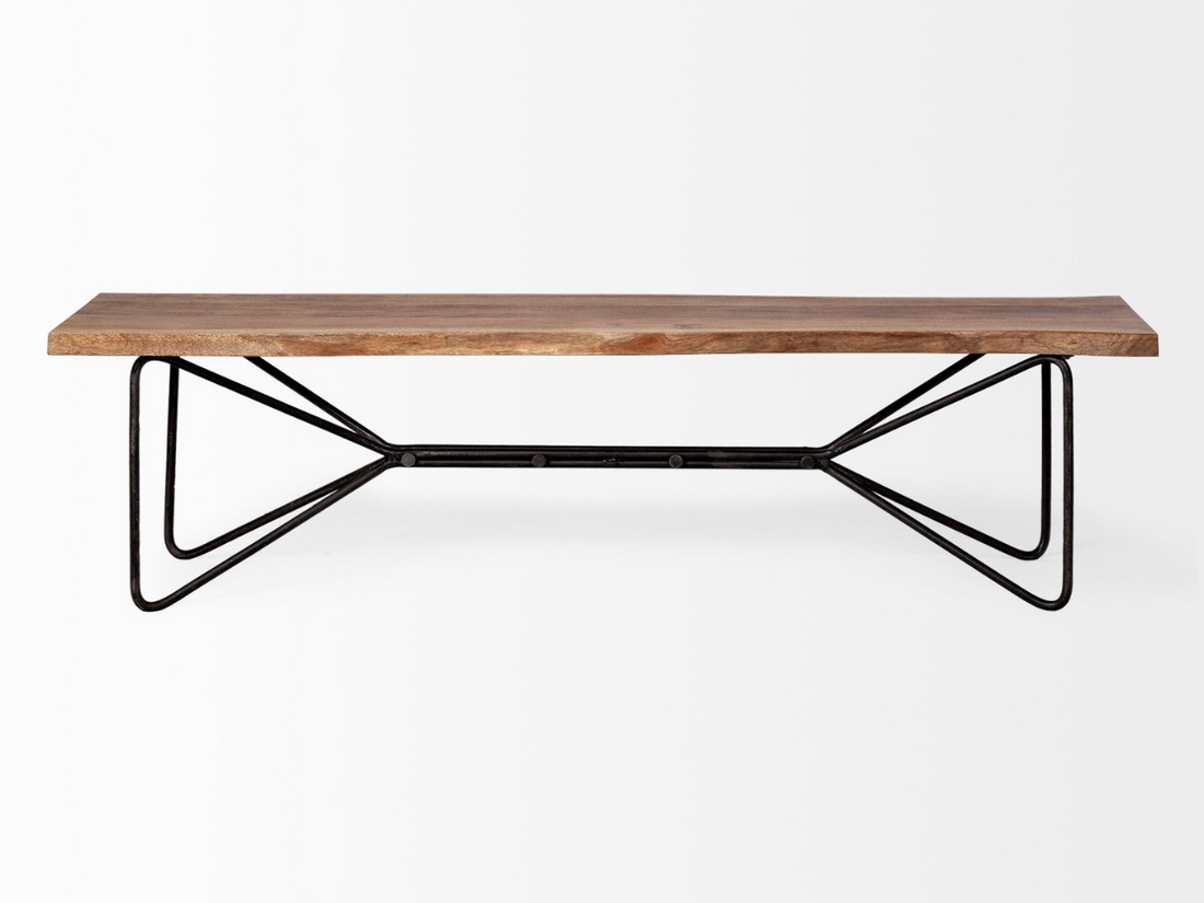 Papillion Natural Wood Dining Bench | Calgary Furniture Store