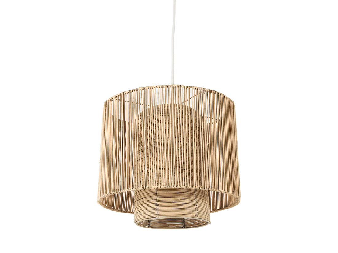 Aviario Natural Cane Cylindrical Pendant Light | Calgary Furniture Store
