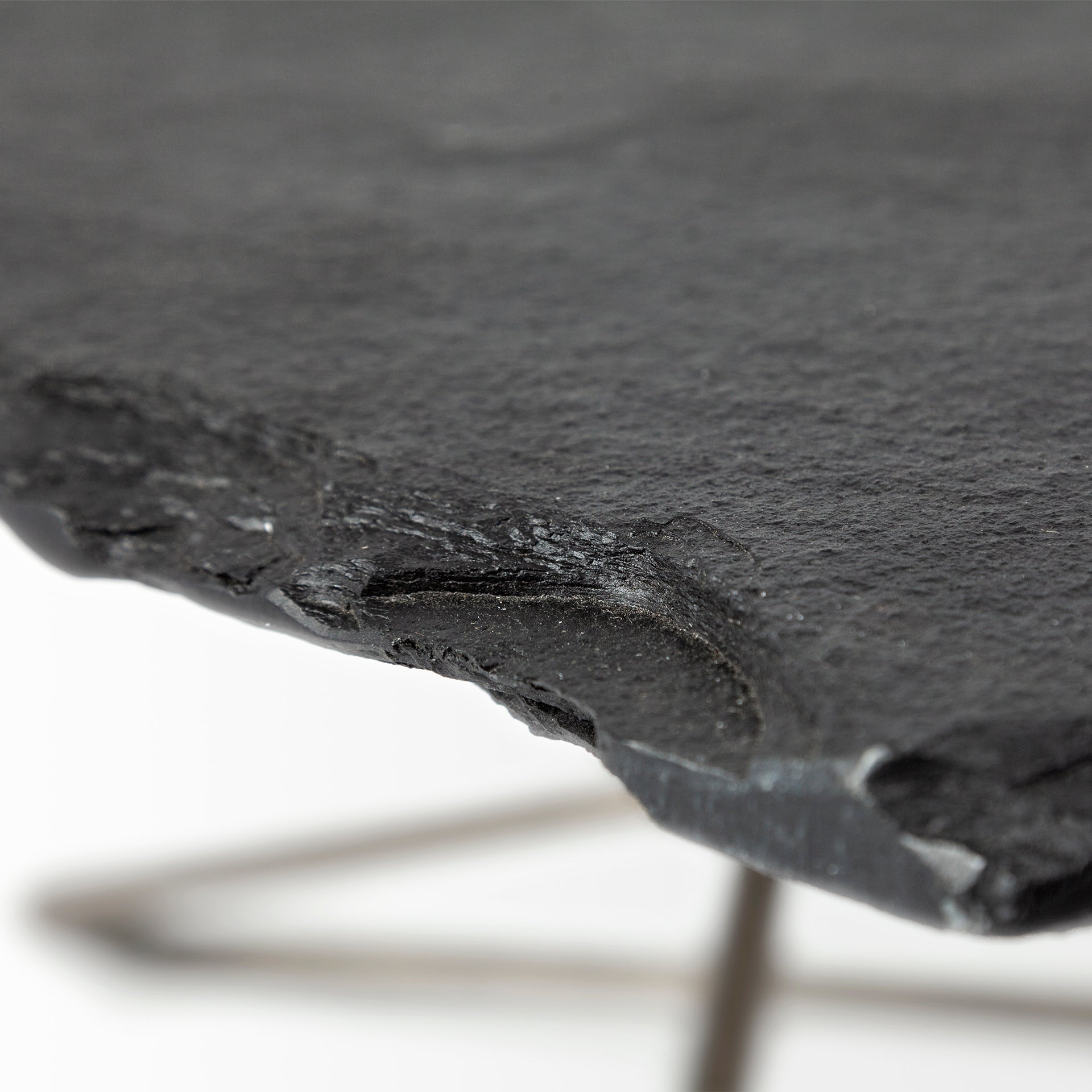 Pinera Coffee Table - Black Slate With Iron Base | Calgary Furniture Store