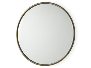 Piper Wall Mirror - Gold Metal | Calgary's Furniture Store | Calgary Mirrors