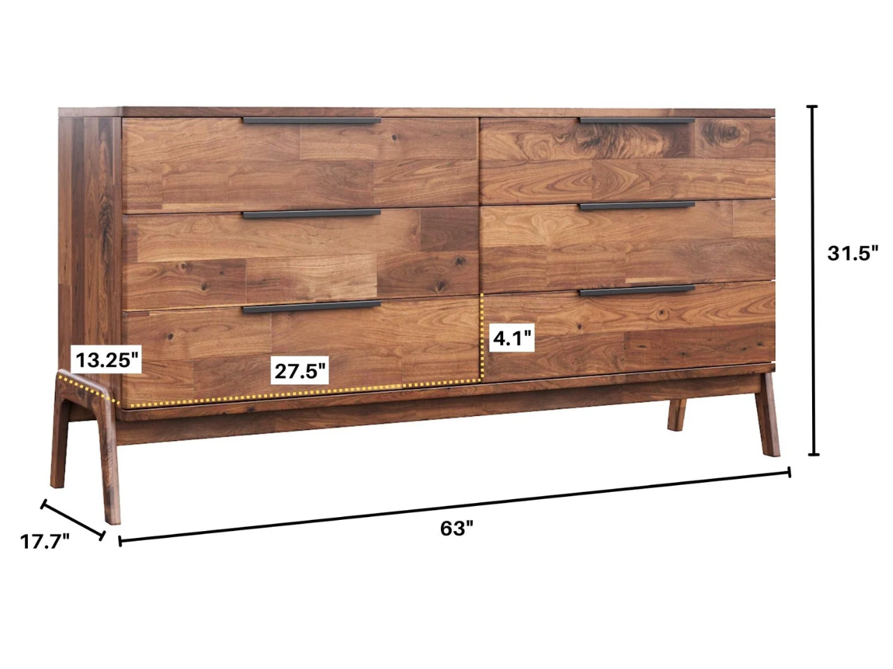 Remix 6 Drawer Dresser | Calgary Furniture Store