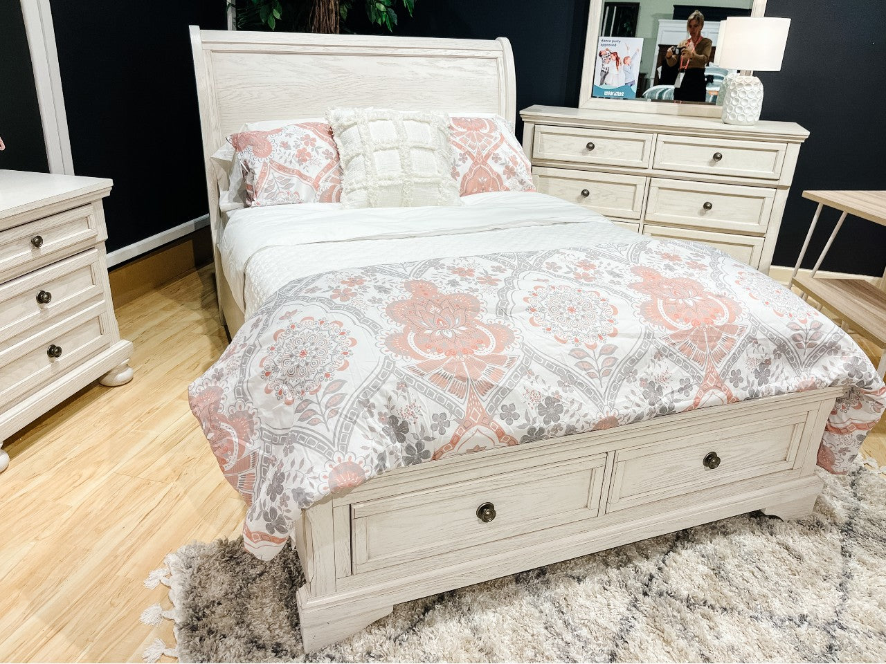 Robbinsdale Sleigh Storage Kids Bed | Calgary Furniture Store