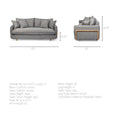 Roy Three Seater Sofa - 84