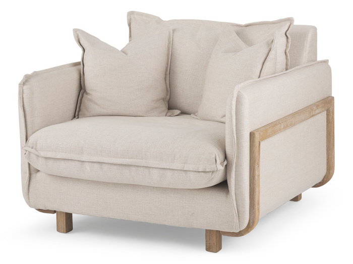 Roy Beige Accent Chair | Calgary Furniture Store