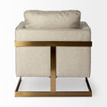 Rupert Stainless Steel Frame Accent Chair | Calgary Furniture Store