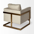 Rupert Stainless Steel Frame Accent Chair | Calgary Furniture Store
