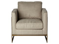 Rupert Stainless Steel Frame Accent Chair | Calgary Furniture Store