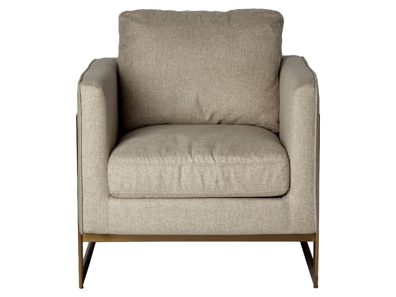 Rupert Stainless Steel Frame Accent Chair | Calgary Furniture Store