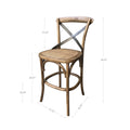 Rattan Crossback Counter Stool | Calgary Furniture Store
