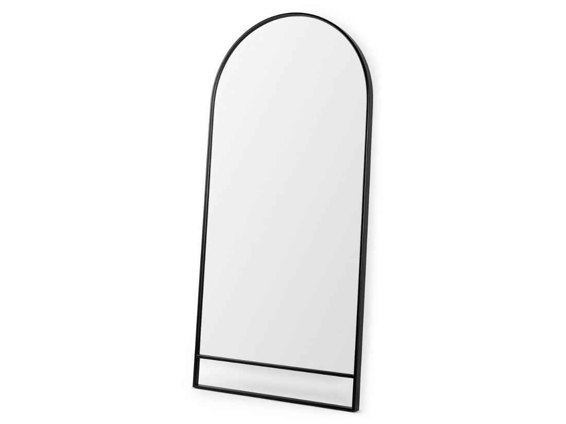 Sadie Black Arch Floor Mirror | Calgary Furniture Store