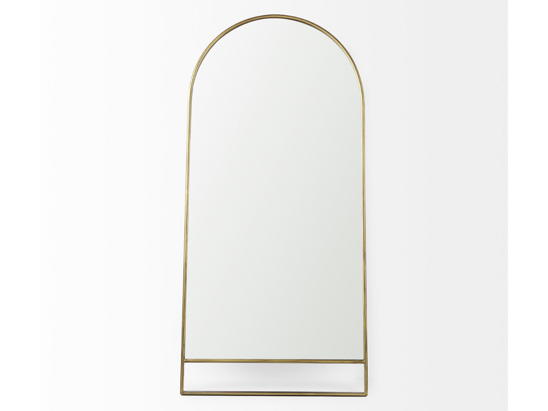 Sadie Gold Arch Floor Mirror | Calgary Furniture Store