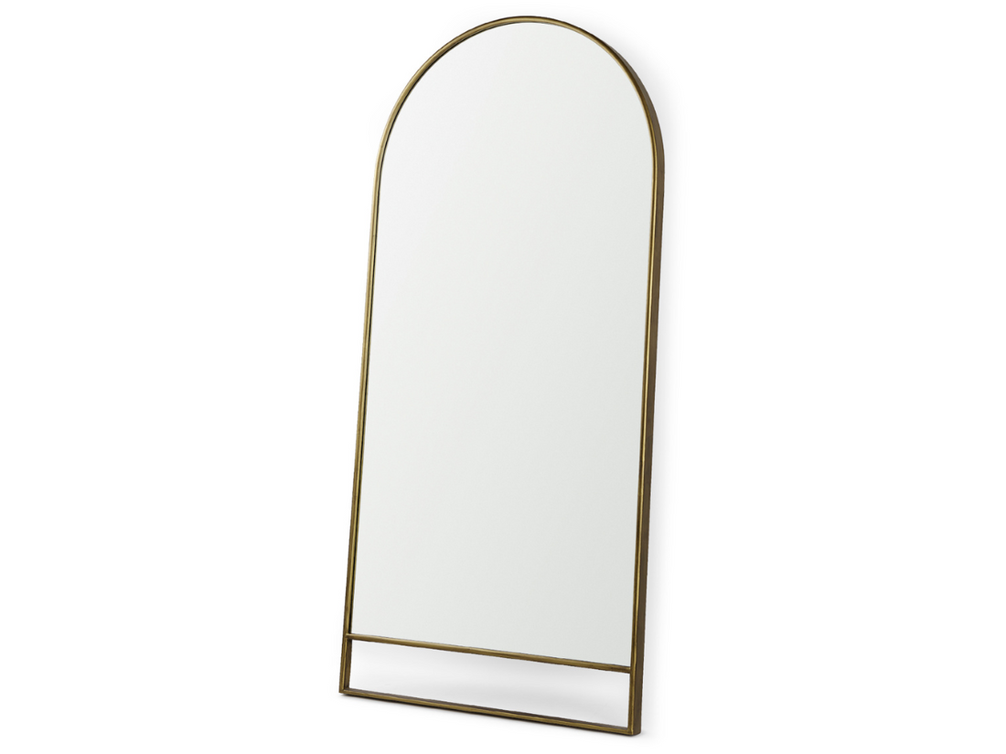Sadie Gold Arch Floor Mirror | Calgary Furniture Store