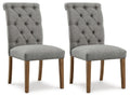Harvina Dining Chair - Gray | Calgary Furniture Store