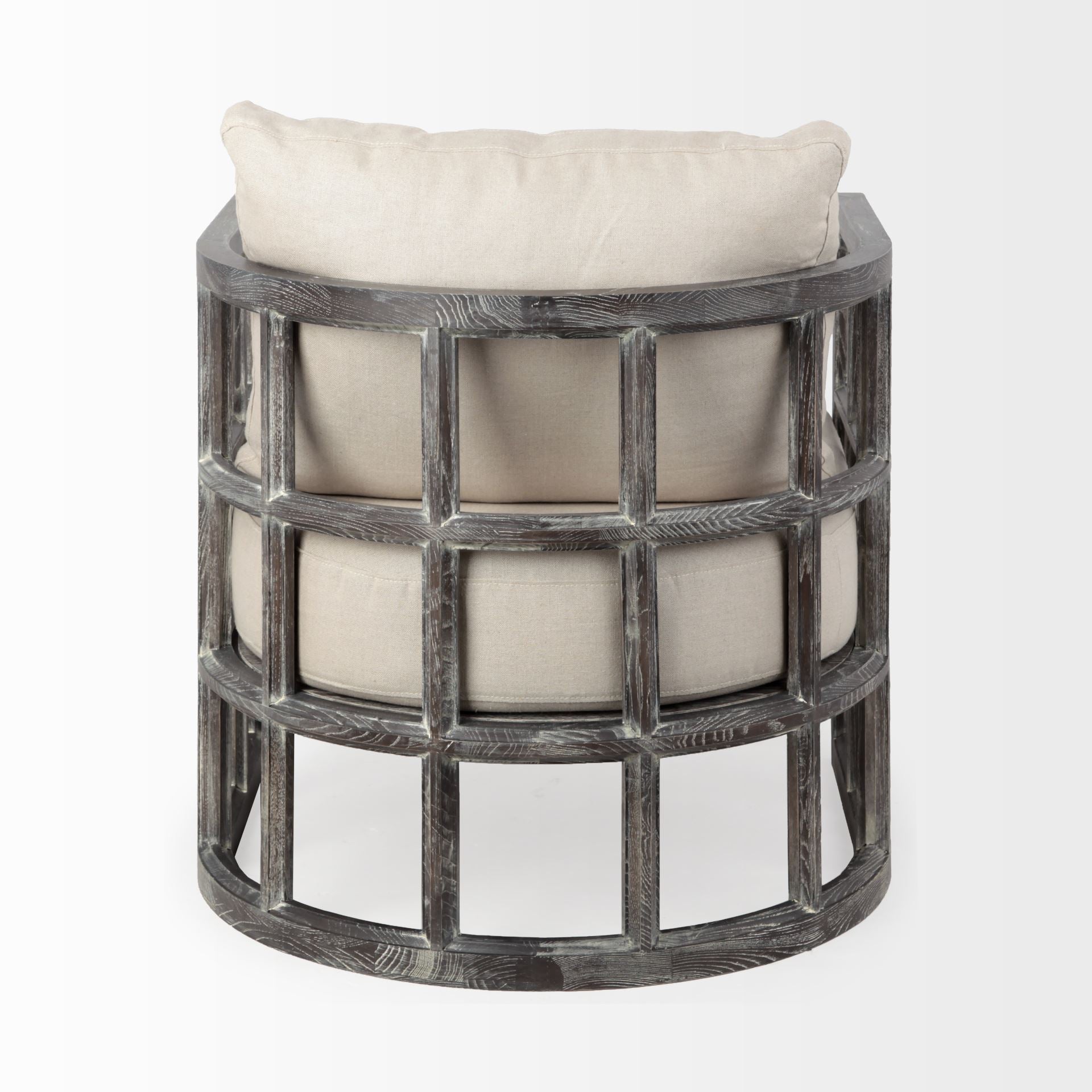 Skylar Accent Chair - Cream Fabric Covered Cushioned | Calgary Furniture Store