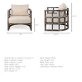 Skylar Accent Chair - Cream Fabric Covered Cushioned | Calgary Furniture Store