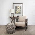 Skylar Accent Chair - Cream Fabric Covered Cushioned | Calgary Furniture Store