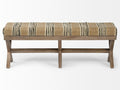 Solis Stripe Accent Bench | Calgary Furniture Store