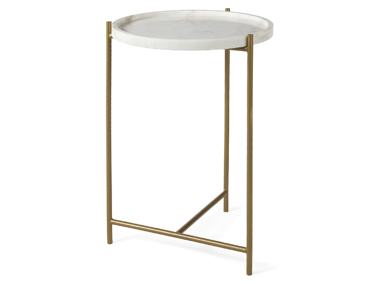 Stella Marble Top Accent Table | Calgary Furniture Store