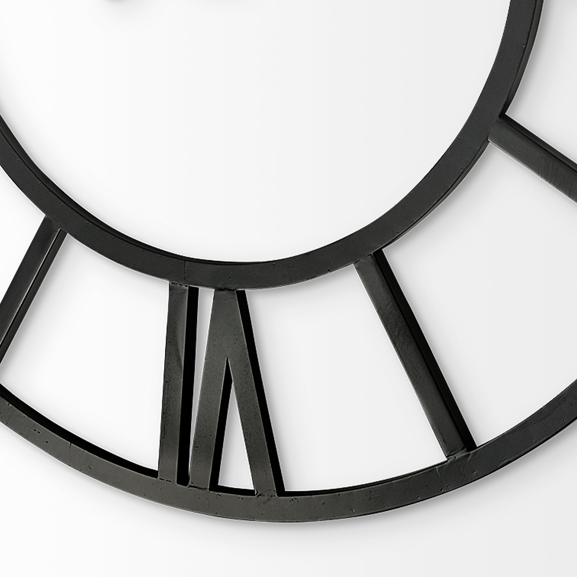 Stoke Round Giant Oversized Industrial Wall Clock | Calgary Furniture Store