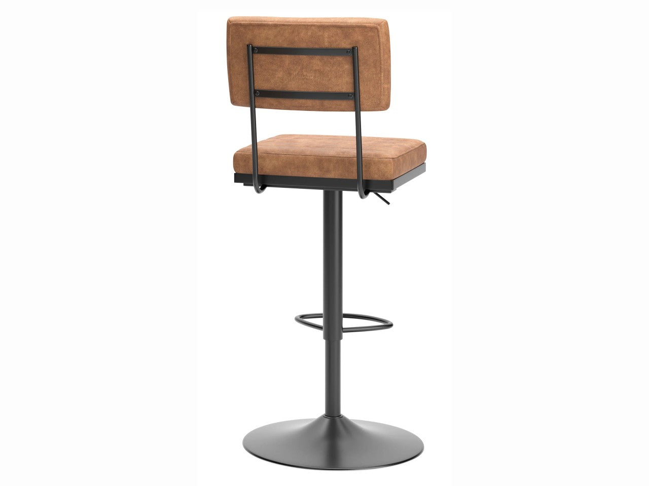 Strumford Brown Swivel Barstool | Calgary Furniture Store