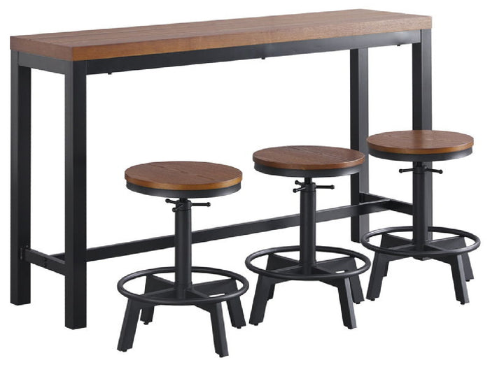 Quinidad Counter Table Set | Calgary Furniture Store