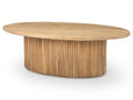 Terra Brown Oval Coffee Table | Calgary Furniture Store
