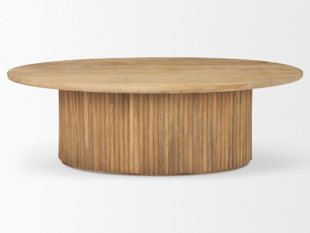 Terra Brown Oval Coffee Table | Calgary Furniture Store