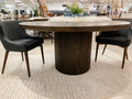 Terra Dark Brown Wood Round Dining Table | Calgary Furniture Store