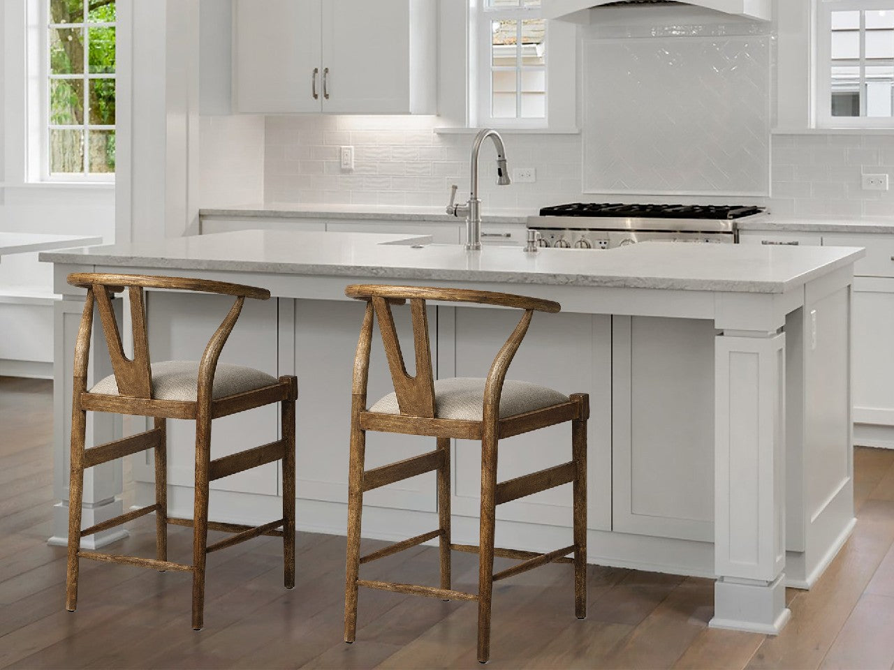 Trixie Cream Counter Stool | Calgary Furniture Store