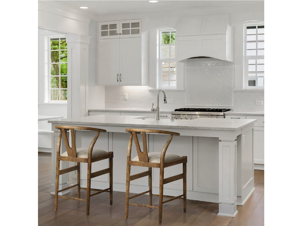 Trixie Cream Counter Stool | Calgary Furniture Store