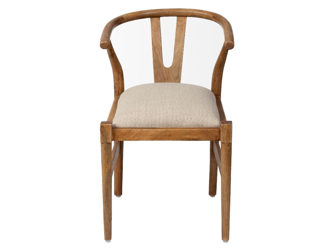 Trixie I Natural Linen Seat Dining Chair - Light Brown | Calgary's Furniture Store | Calgary Dining Chairs