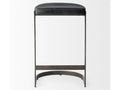 Tyson Black Leather Counter Stool | Calgary Furniture Store
