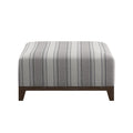 COCKTAIL OTTOMAN-STONE STRIPE | Calgary Furniture Store