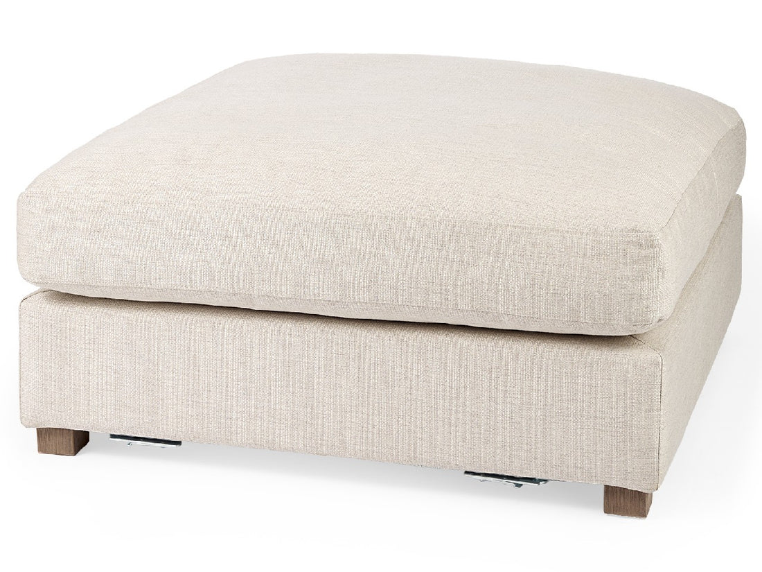 Valence Beige Ottoman | Calgary Furniture Store
